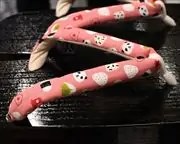 捌き千両におにぎり柄花緒　花緒