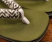コーデュラ草履にお仕立て花緒　前壷