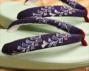 艶消し草履に持ち込み花緒　花緒