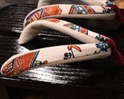 捌き相千両に紅型福林花緒　花緒