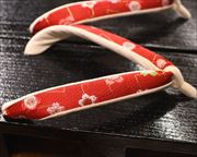 捌き真角に西陣金襴福林花緒　花緒