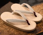 ケンマ草草履にホースヘアー花緒