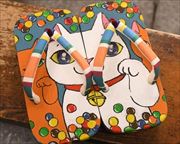 自作塗り下駄にお仕立て花緒