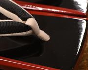 塗分け相三味にホースヘアー福林花緒　前壷