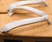 南部表横柾大日光に白革花緒　花緒
