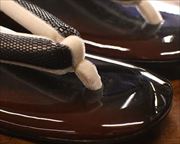 直付け草履にシコロ織花緒　前壷