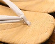 幅狭後一南部表雪駄に白革二石花緒　前壷