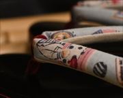 柄入り相右近に猫柄花緒　花緒