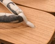 芳町に熊柄花緒　前壷