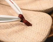 ケンマ草草履にエナメル一本どっこ花緒　前壷