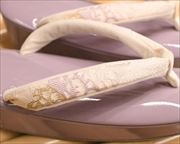 綿入れ草履に錦織花緒　花緒