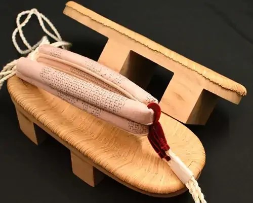 相日光・茶竹に亀甲結城紬花緒