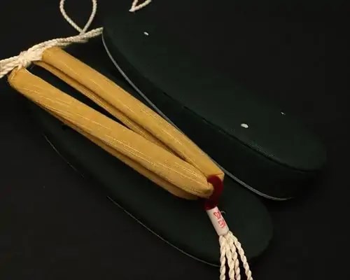 帆布草履に会津木綿花緒・赤ツボ