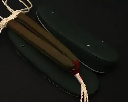 帆布草履に会津木綿花緒・赤ツボ