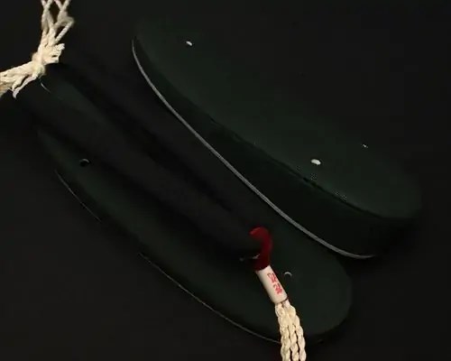 帆布草履に会津木綿花緒・赤ツボ