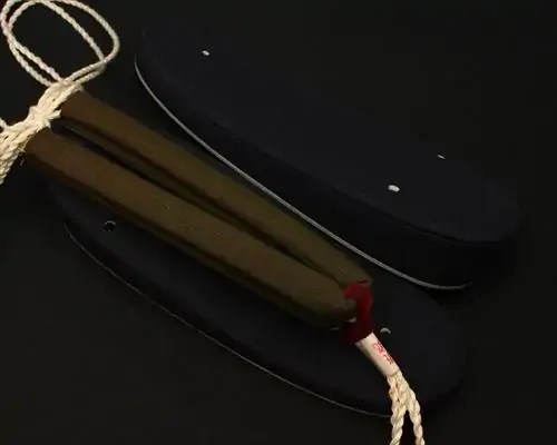 帆布草履に会津木綿花緒・赤ツボ