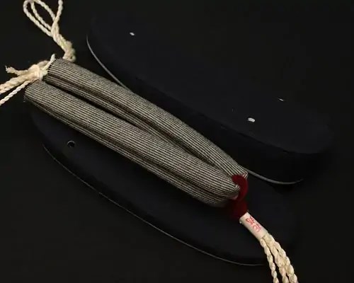 帆布草履に亀田縞花緒・赤ツボ