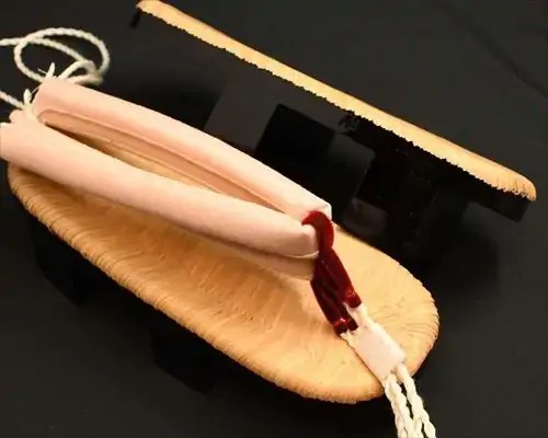 相日光・横黒茶竹に結城紬花緒