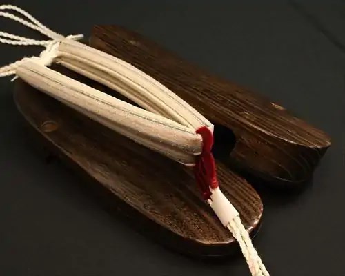 相右近・焼きに縞柄結城紬花緒