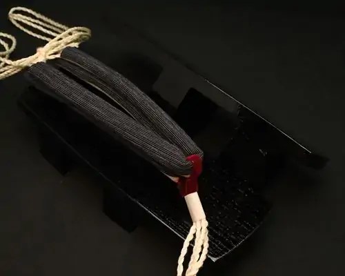 相三味・黒捌きに亀田縞縮花緒