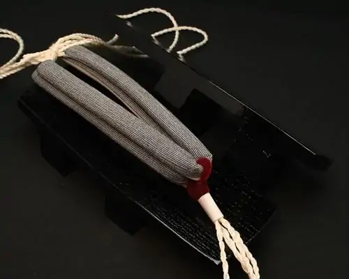 相三味・黒捌きに亀田縞縮花緒