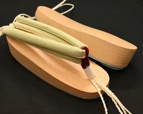 舟形・白木に結城紬花緒