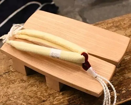 白木相三味に阿波しじら織花緒