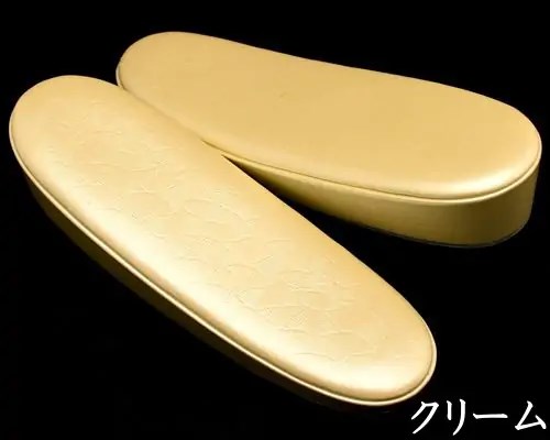 型押しリング草履　クリーム