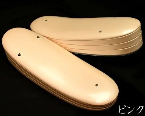 ３分３枚本革草履　ピンク
