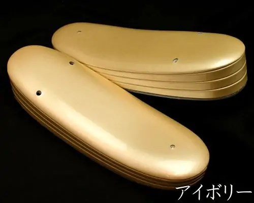 ３分３枚本革草履　アイボリー