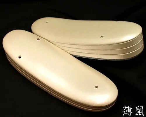 ３分３枚本革草履　薄鼠